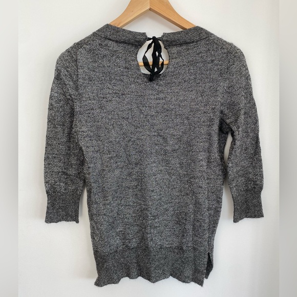 J. Crew Sweater with Bow Detail & Metallic Thread - Picture 2 of 5